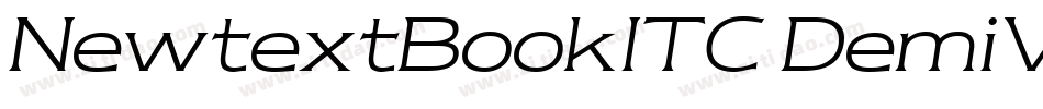 NewtextBookITC DemiV字体转换